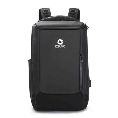 Ozuko 9060 grote capaciteit waterdichte USB buiten schouder rugzak grootte: groot 33x21x53cm (zwart) Ozuko 9060 grote capaciteit waterdichte USB buiten schouder rugzak grootte: groot 33x21x53cm (zwart)
