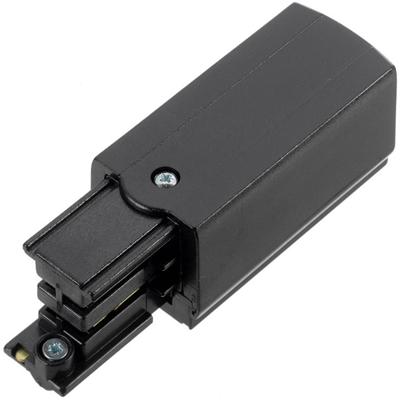 Spanningsrail Voedingsconnector - Pragmi VYRO - 3 Fase - Zwart - Rechts