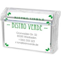 Deflecto visitekaarthouder transparant - thumbnail