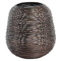 Light & Living Windlicht Esira Antique 18 cm Koper/Metaal - thumbnail