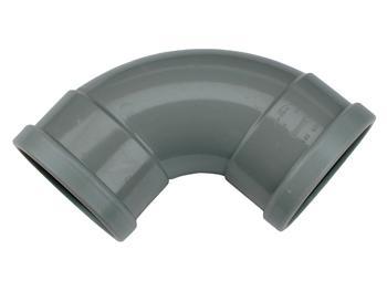 Wavin PVC Bocht 88° 2x Mof 110mm - Weerbestendige Manchetverbinding voor Efficiënte Waterafvoer