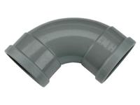 Wavin PVC Bocht 88° 2x Mof 110mm - Weerbestendige Manchetverbinding voor Efficiënte Waterafvoer - thumbnail