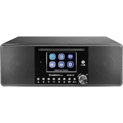 Albrecht DR 895 Internetradio Internet, DAB+, VHF (FM) CD, USB, WiFi, Internetradio Zwart Albrecht DR 895 Internetradio Internet, DAB+, VHF (FM) CD, USB, WiFi, Internetradio Zwart