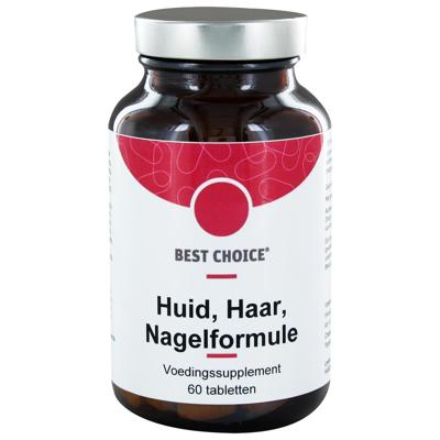 TS Choice Huid, haar & nagel formule 60 Tabletten TS Choice Huid, haar & nagel formule 60 Tabletten