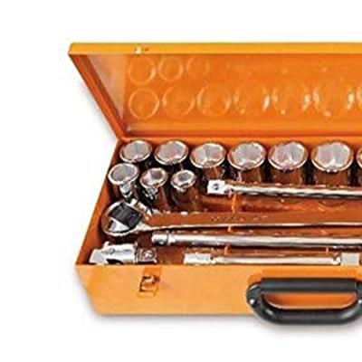 Beta 928A/C12 12 zeskant dopsleutels en 5 toebehoren in plaatstalen kist - 009280955