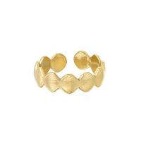 Ring met Schelpjes goudkleurig - thumbnail