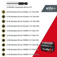 Wiha FlipSelector 39060 Bitset 13-delig Kruiskop Phillips, Kruiskop Pozidriv, Torx - thumbnail
