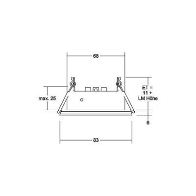 Brumberg Brumberg Leuchten 45320080 Inbouwframe