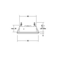 Brumberg Brumberg Leuchten 45320080 Inbouwframe - thumbnail