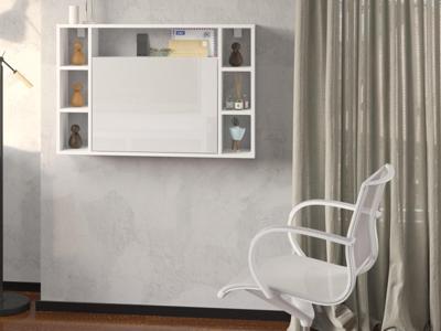 Opklapbare bureau MUSOA hoogglans wit Opklapbare bureau MUSOA hoogglans wit