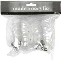 Creativ Company Deco ballen transparant 6cm, 8st. - thumbnail