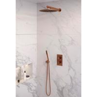 Inbouw Regendouche Set Brauer Copper Edition Plafond Uitloop Ronde Hoofddouche 30 cm Met Glijstang en Handdouche 3 Standen Koper - thumbnail