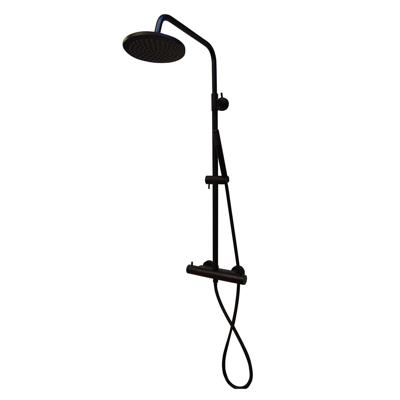 Regendouche Opbouwset Amon Round Thermostatisch 25 cm Zwart Aqua Splash Regendouche Opbouwset Amon Round Thermostatisch 25 cm Zwart Aqua Splash