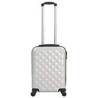 Harde koffer ABS helder zilverkleurig - thumbnail