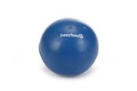 Rubber bal massief hondenspeeltje blauw 9 cm - thumbnail
