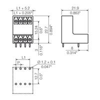 Weidmüller 1032260000 Male behuizing (board) BC/SC Totaal aantal polen 4 Rastermaat: 3.81 mm 50 stuk(s)