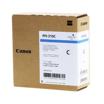 Canon Inktcartridge PFI-310 C Origineel Cyaan 2360 C 001 Canon Inktcartridge PFI-310 C Origineel Cyaan 2360 C 001