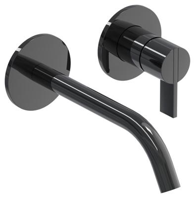 Inbouw Wastafelmengkraan IVY Pact 2-gats Coldstart Zwart Chroom PVD IVY