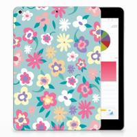 Apple iPad 9.7 2018 | 2017 | Siliconen hoesje | Flower Power - thumbnail