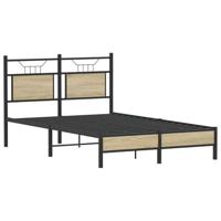 Bedframe zonder matras hout sonoma eikenkleurig 120x190 cm - thumbnail