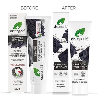 Dr Organic Activated Charcoal Extra Whitening Toothpaste - thumbnail