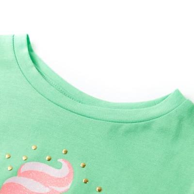 Kindershirt 116 lichtgroen