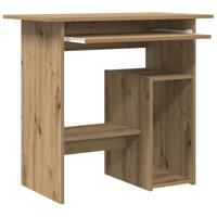 Bureau 80x45x74 cm bewerkt hout artisanaal eikenkleur - thumbnail