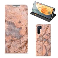 OPPO Reno3 | A91 | Standcase | Marmer Oranje - thumbnail