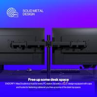 ENDORFY Atlas dubbele, solide metalen constructie, tot 8 kg per stuk, 2 x 27 max, grote hoogteverstelling, draaifunctie, VESA 75×75 mm en 100×100 mm, EY8F003 - thumbnail