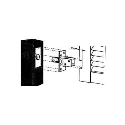 Hawgood deurveerscharnier 4500E - messing vernikkeld - deurdikte 25-30mm