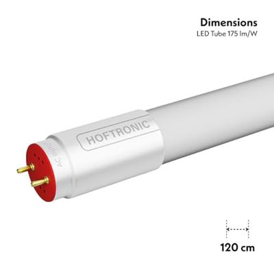 Set van 2 LED TL Buizen 120 cm - T8 (G13) - 18 Watt 3150 lumen - 175lm/W - High lumen - vervangt 105W (105W/840) - 4000K - flikkervrij