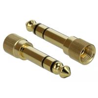 DeLOCK 65983 kabeladapter/verloopstukje 6.35mm 3.5mm Goud - thumbnail