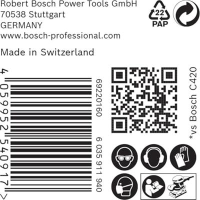 Bosch Accessories EXPERT M480 2608900753 Schuurnet voor vlakschuurmachine Ongeperforeerd Korrelgrootte (num) 100 (l x b) 186 mm x 93 mm 50 stuk(s)