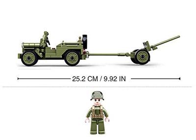 Sluban WWII Iconische geallieerde jeep (M38-B0853)