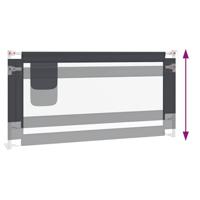 VidaXL Bedhekje peuter 180x25 cm stof donkergrijs - thumbnail