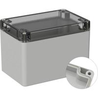 TRU COMPONENTS TC-9065504 Outdoorbehuizing 120 x 80 x 85 Polycarbonaat Grijs-wit (RAL 7035) 1 stuk(s) - thumbnail