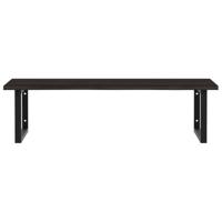 Badkamer wandschap staal en massief eikenhout - thumbnail