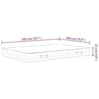 Pocketveringmatras middelhard-hard 180x200 cm - thumbnail