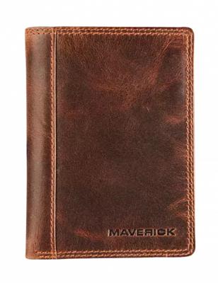 Portefeuille Maverick The Original met kleingeldvak RFID leer bruin Portefeuille Maverick The Original met kleingeldvak RFID leer bruin