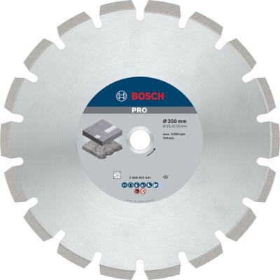 Bosch Accessories 2608603641 Best for Asphalt Diamanten doorslijpschijf Diameter 350 mm 1 stuk(s) Bosch Accessories 2608603641 Best for Asphalt Diamanten doorslijpschijf Diameter 350 mm 1 stuk(s)