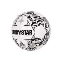 Derbystar Voetbal Mini Eredivisie Wit Zwart V21 4268 - thumbnail