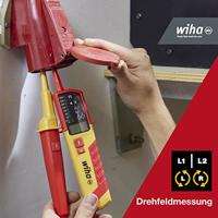 Wiha 45217 Spannings- en doorgangstester CAT III 1000 V, CAT IV 600 V LED, Akoestisch - thumbnail
