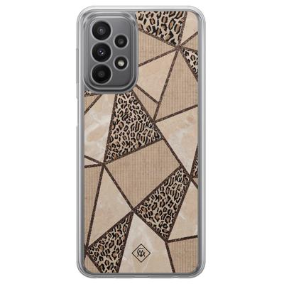 Samsung Galaxy A23 hybride hoesje - Leopard abstract