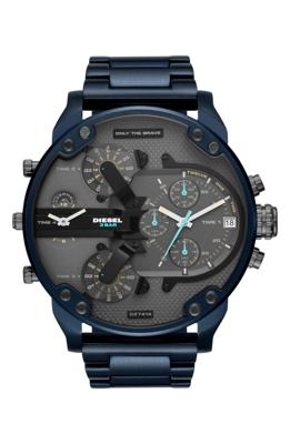 Diesel Mr. Daddy 2.0 chronograaf quartz grijze wijzerplaat Heren horloge DZ7414