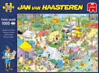 Jumbo legpuzzel Jan van Haasteren Kamperen in het Bos 1000 st. - thumbnail