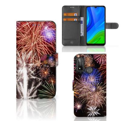 Huawei P Smart 2020 | Wallet Case | met Pasjes | Vuurwerk Huawei P Smart 2020 | Wallet Case | met Pasjes | Vuurwerk