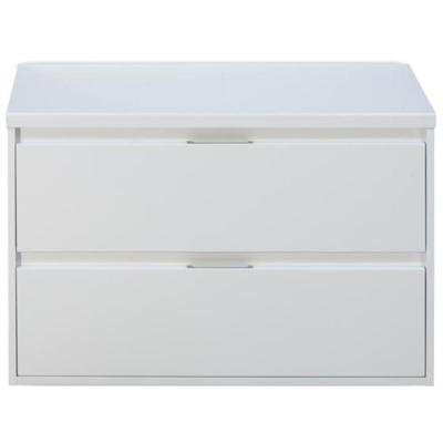 Porto Badmeubelset 90 cm - Wit Hoogglans - Wastafelbovenblad Wit Hoogglans