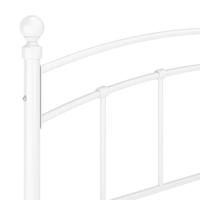 Bedframe metaal wit 140x200 cm - thumbnail