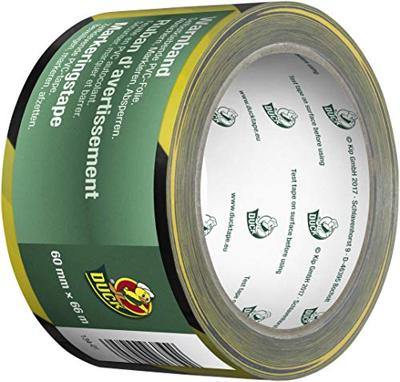 Duck Markeringstape | 60 mm x 66 m | Geel/zwart - 20.501.94