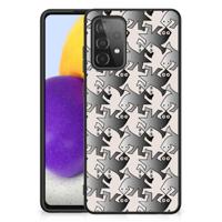 Samsung Galaxy A72 (5G/4G) Dierenprint Telefoonhoesje Salamander Grey - thumbnail